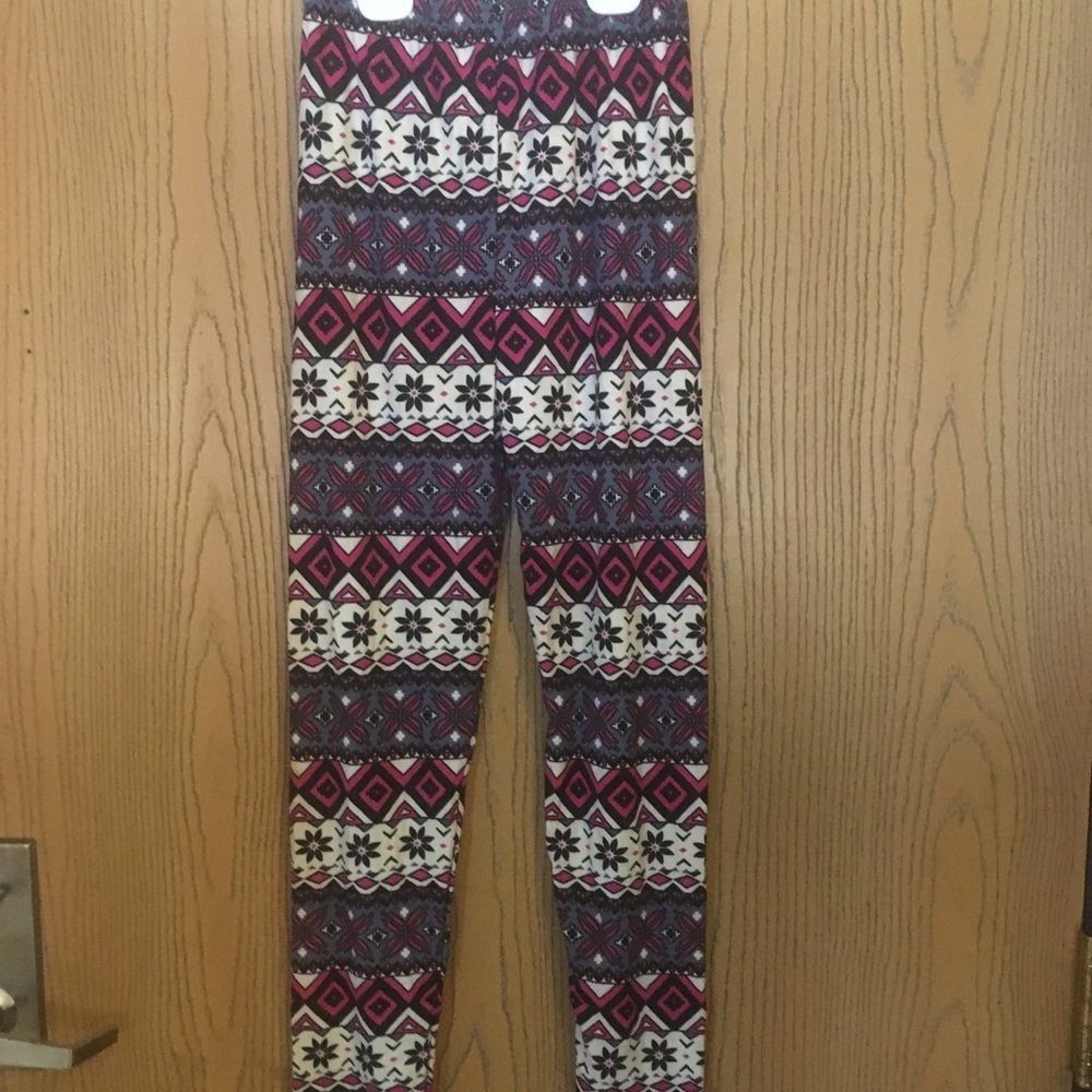 UNBRANDED multi color leggings small A-14